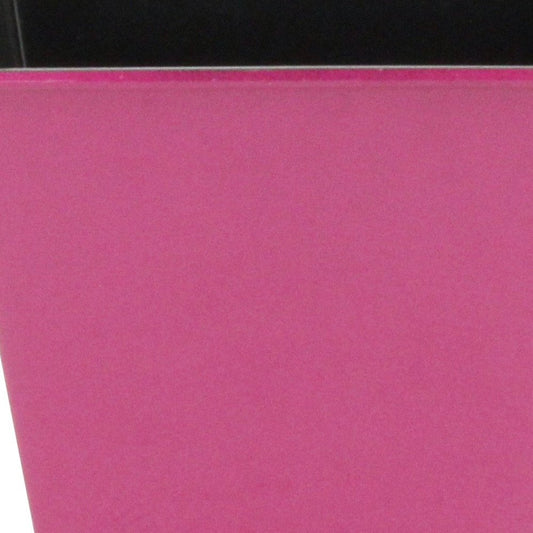 5" Hot Pink Recycled Plastic Indoor Outdoor Square Pot Planter