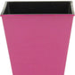 5" Hot Pink Recycled Plastic Indoor Outdoor Square Pot Planter
