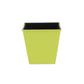 5" Lime Green Recycled Plastic Indoor Outdoor Square Pot Planter