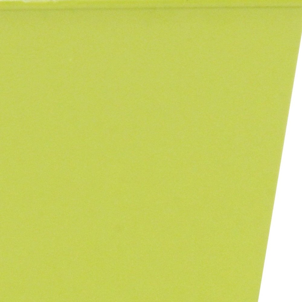 5" Lime Green Recycled Plastic Indoor Outdoor Square Pot Planter