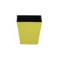 5" Yellow Recycled Plastic Indoor Outdoor Square Pot Planter