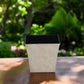 7" Cream Recycled Plastic Indoor Outdoor Square Pot Planter