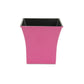 7" Hot Pink Recycled Plastic Indoor Outdoor Square Pot Planter