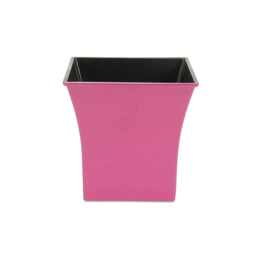 7" Hot Pink Recycled Plastic Indoor Outdoor Square Pot Planter