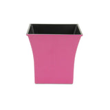 7" Hot Pink Recycled Plastic Indoor Outdoor Square Pot Planter