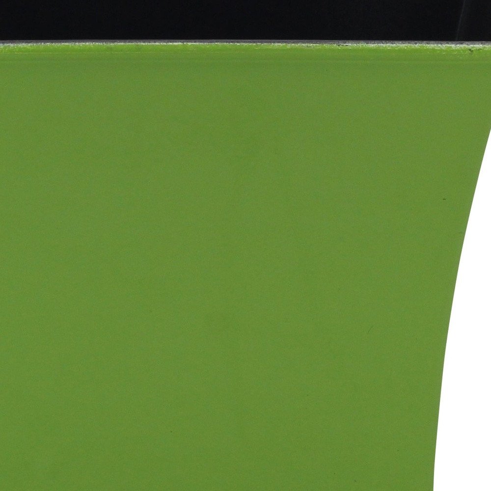 7" Lime Green Recycled Plastic Indoor Outdoor Square Pot Planter