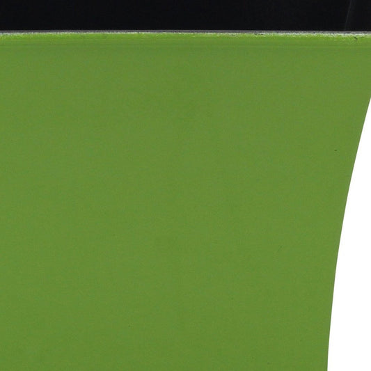 7" Lime Green Recycled Plastic Indoor Outdoor Square Pot Planter
