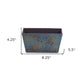 8" Blue Recycled Plastic Indoor Outdoor Rectangular Planter Box