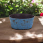 10" Blue Recycled Plastic Indoor Outdoor Round Pot Planter