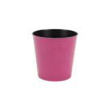 5" Hot Pink Recycled Plastic Indoor Outdoor Round Pot Planter