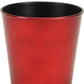 5" Red Recycled Plastic Indoor Outdoor Round Pot Planter
