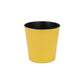 5" Yellow Recycled Plastic Indoor Outdoor Round Pot Planter