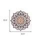 34" X 34" Black And Gold Solid Wood Hanging Wall Decor