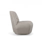 31" Gray Upholstered Lounge Chair