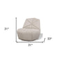 31" Gray Upholstered Lounge Chair