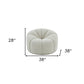 38" White Sherpa Lounge Chair