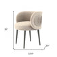 24" Gray And Black Velvet Arm Chair