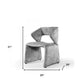 25" Light Gray Velvet Side Chair