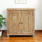 34" Light Brown Solid Wood Sideboard with Two Doors