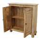34" Light Brown Solid Wood Sideboard with Two Doors