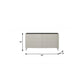 62" Grey Manufactured Wood Six Drawer Double Dresser