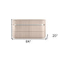 64" Beige Six Drawer Double Dresser