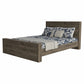 Dark Brown Wood Full Bed Frame
