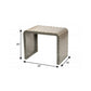 20" Gold Metal Rectangular End Table