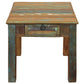 24" Brown Solid Wood Square End Table With Drawer