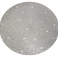 24" Gray And Black Stone And Iron Round Dining Table