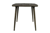 36" Brown Square Solid Wood And Metal Dining Table