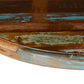 36" Brown Rounded Solid Wood Pedestal Base Dining Table