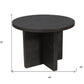 48" Deep Taupe Rounded Solid Wood Pedestal Base Dining Table