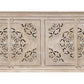 71" Beige Solid Wood Sideboard with Four Doors