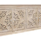 71" Beige Solid Wood Sideboard with Four Doors