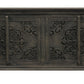 71" Distressed Gray Solid Wood Sideboard with Four Doors