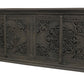 71" Distressed Gray Solid Wood Sideboard with Four Doors