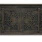 71" Distressed Gray Solid Wood Sideboard with Four Doors