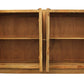 72" Natural Distressed Solid Wood Carved Geometric Sideboard with Four Doors