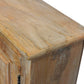 60" Natural Distressed Solid Wood Sideboard with Four Doors