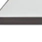39" Clear and White Glass And Wood Square Pedestal Coffee Table With Shelf