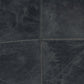 22" Black Distressed Leather Pouf Ottoman