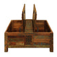 40" Brown Solid Wood Square Lift Top Solid Trunk Coffee Table