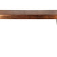 60" Copper Aluminum Sled Console Table