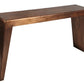 60" Copper Aluminum Sled Console Table