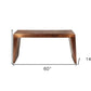 60" Copper Aluminum Sled Console Table
