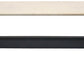 70" Ivory and Black Genuine Marble and Solid Wood Trestle Console Table