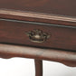 25" Dark Brown Solid And Manufactured Wood Rectangular End Table With Drawer