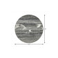 23" Brass And Gray Marble Round End Table