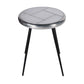 23" Silver Round End Table